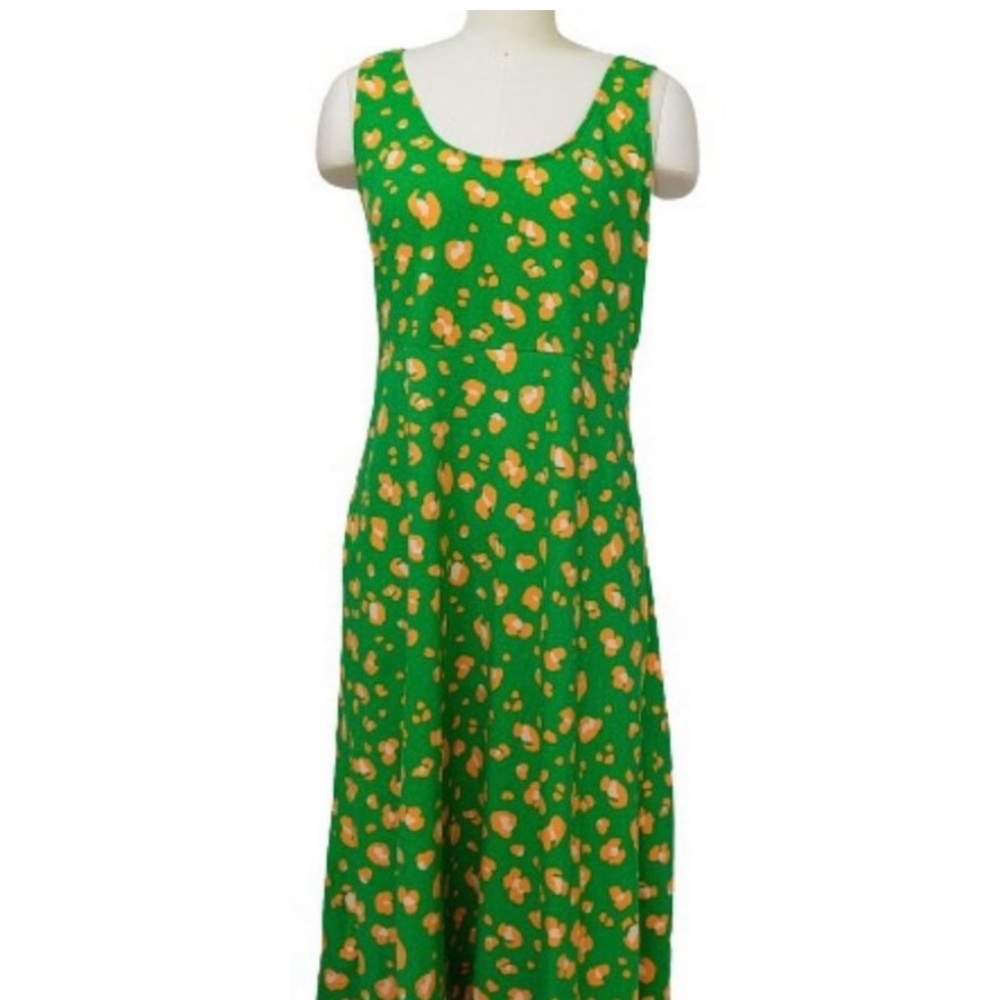 1X Tabitha Brown for Target green leopard dress - Picture 4 of 5